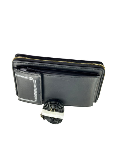 Classic Leather Crossbody Wallet Bag