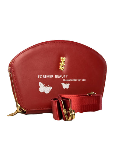 Bella Charm Dome Crossbody Bag with Wide Strap