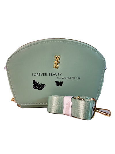 Bella Charm Dome Crossbody Bag with Wide Strap