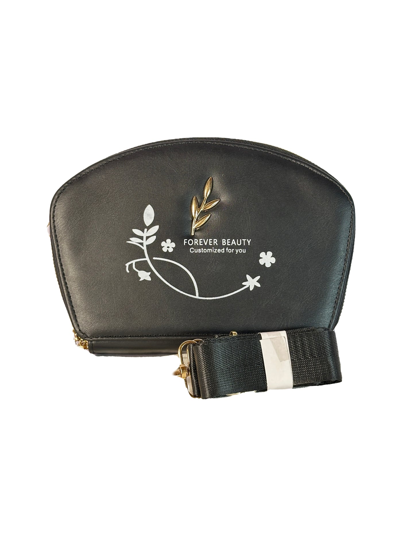 Bella Charm Dome Crossbody Bag with Wide Strap